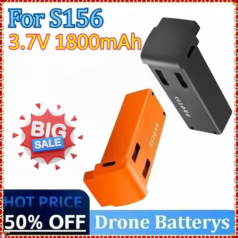Newly Upgraded 3.7V 1800mAh High Quality Replacement Drone Battery for S156 RC Quadcopter Battery Ac