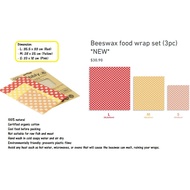 Pebbly Beeswax Food Wrap Set - 3 Pcs