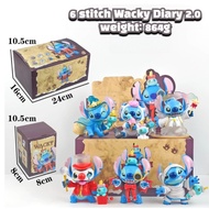 Anime Interstellar Baby Stitch Weird Diary V2 Series Blind Box Doll Car Decoration Ornament Doll Bir