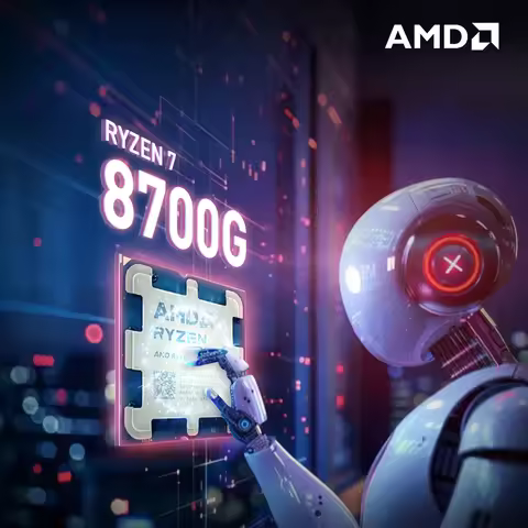 NEW AMD Ryzen 7 8700G 8-Core 16-Thread 4.2GHz Socket AM5 4NM L3=16M Processor 65W R7 8700G DDR5 but 