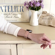 義大利皮革編織錶帶，適用於 Galaxy Watch 8、Apple Watch 11