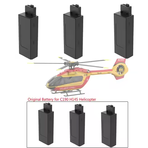 C190 Helicopter Battery C190 1:30 H145 Scale RC Helicopter Spare Parts 7.4V 1200Mah Battery/propelle