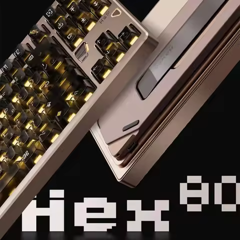 ATK QK Hex80 Magnetic Keyboard Wired Hot-Swap Gasket RGB 8000Hz RT 0.005mm Custom Aluminum Gaming E-