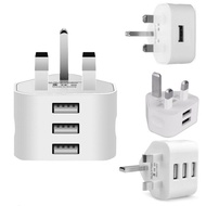 Universal UK Plug 3 Pin Wall Charger Adapter With 1/2/3 USB Ports Charging For Phone