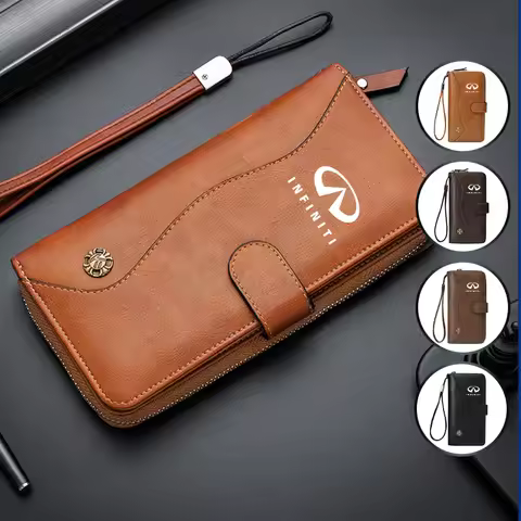 Car Wallet Money Bag Card Holder Coin Purse For Infiniti Q50 FX35 Q30 G37 Q70 QX70 G35 Q60 QX50 QX60