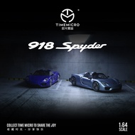 TIME MICRO 1/64 PORSCHE 918 SPYDER Blue SILVER/DARK BLUE