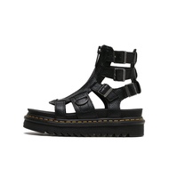 Dr.Martens Ready Stock Classic Roman Sandals Dr. Martens Martin Boots Men Vintage Beach Leather Women Toe Layer Cowhide Thick-Soled Plat