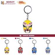 GANTUNGAN Beijing opera mask keychain Souvenir by Hong Kong China