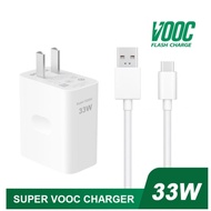 OPPO 33W Super VOOC Fast Charger with Type-C Cord charging cable Charger