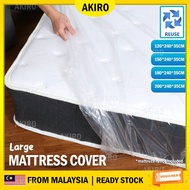 AKIRO Large Mattress Plastic Bag Cover Protector Thick Bed Cover PE Plastic for Moving Home Sarung Plastik Tilam 塑膠袋