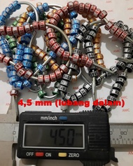 2 Biji Ring Murai Muda Hutan Donat LASER BLOK 4,5mm sudah ada NAMA