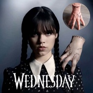 Full Wednesday Thing Hand From Addams Family Cosplay Latex Figurine Halloween Party Costume Prop Hal