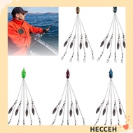 HECCEH 5PCS Alabama Umbrella Rig, 5 Arms 4 Blades Umbrella Fishing Rig, Durable with Snap Swivels 20