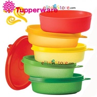 TUPPERWARE 5in1 set Handy Bowl with Cover for Snack / Foods / Fruit Kitchen Lunch Box