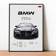 1pc BMW E30 M3 Canvas Wall Art - Classic Car Sunset Poster - Vintage Car Cotton Canvas Print, Poster
