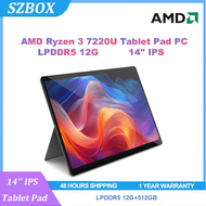 14inch IPS AMD R3 7220U Windows 11 LPDDR5 12GWIFI BT 6000mAh  M.2 2242 512G  Tablet PC