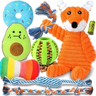 Zeaxuie 9-Piece Set Luxury Puppy Toys Suitable for Changing Teeth Puppies, Puppies Bite Toys, Cute S