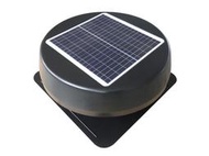黑色圓形14寸扇葉 18瓦太陽能板 太陽能換氣扇 屋頂通風排氣