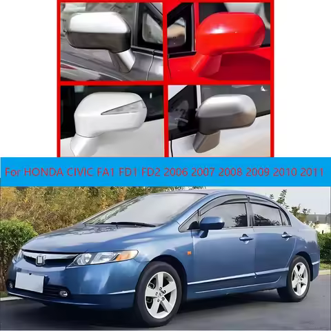 For HONDA CIVIC FA1 FD1 FD2 2006 2007 2008 2009 2010 2011 Car Side Rearview Mirror Assy Auto 3-PINS/