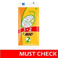 SHAVERS BIC2 P5 Units + 2 Units (Value Pack)