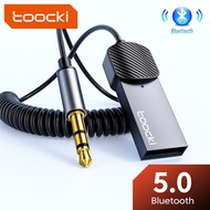 Toocki Wireless Audio Receiver Adapter Bluetooth 5.0 Aux Usb To 3.5mm Hands-free Mic Audio Jack for Cars