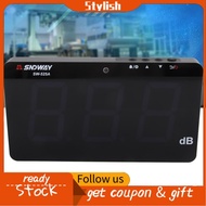 stylish365 SW-525A Digital Sound Level Meter 30-130dB Noise Tester LCD USB Wall Mounted Decibel Read