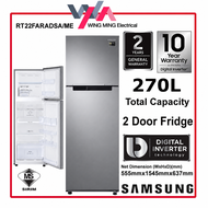 Samsung 270L Refrigerator 2 Door/Peti Ais 2 Pintu Inverter (RT22FARADSA )Peti Sejuk/Fridge/冰箱  RT22F