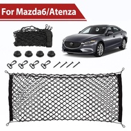 Car Trunk Cargo Net For Mazda6 Mazda 6 Atenza 2002-2025 Trunk Storage Organizer Elastic Mesh Storage