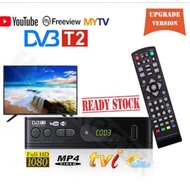 Ready stock Wifi Youtube Version DVB T2  MY TV Decoder Myfreeview Dekoder Full Set Myfreeview  MYTV 