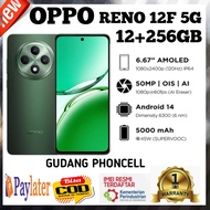 OPPO RENO 12 F (5G) NFC 12+256 GB layar super Amoled mediatek dimensity 6300 Ram kamera 50+32  mp ga