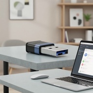 Vention WiFi6 AX900M Mini USB Adapter, Driver-Free, Dual Band 5GHz 600Mbps/2.4GHz 286Mbps, Secure fo