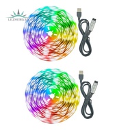 2pcs Led Light Strip 39.37inch USB 5050rgb Waterproof Integrated Light Strip Smart Tv Background Lig