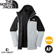 [The North Face Men's DV Two-Piece Waterproof Breathable Bristles Warm Jacket AP < Gray/Black >] 89Z