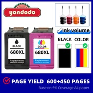 Compatible 680 ink HP680 680XL refillable ink cartridge for HP 2600 2676 2677 2678 3635 3636 3638 38