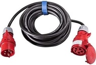 SIROX® CEE Extension, 16 A, H07RN-F Cable Colour Black, Cross Section 5 x 2.5 mm², Length 10 m, Phas