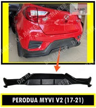 【Ready Stock】PERODUA MYVI GEN3 V2 REAR DIFFUSER (PUR) WITH GEAR UP SKIRT AND PLATE BOARD 2017 2018 2