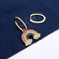 Fashion Rainbow Asymmetric Earrings Various Wearable Designs QJYH 92d