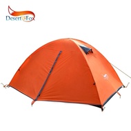 Desert Fox Backpacking เต็นท์ตั้งแคมป์กลางแจ้ง 2-3 คนเสาอลูมิเนียมน้ำหนักเบาเต็นท์ตั้งแคมป์กันน้ำ กร