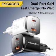 LCMNCLL ESSAGER Dual Port Charger Head GaN Fast Charging PD 33W - ECT33W-GMB01-Z