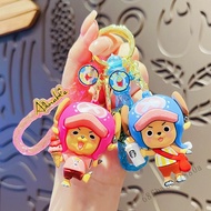 น่ารัก One Piece พวงกุญแจซิลิโคน - Chopper อะนิเมะตุ๊กตาจี้กุญแจรถสำหรับกระเป๋านักเรียนวันหยุดของขวั