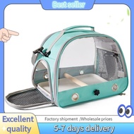 E7G-Portable Bird Bag Parrot Travel Bag Oxford Cloth Bird Bag Portable Oxford Cloth Bird Bag Green