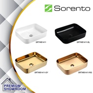 SORENTO DESIGNER COUNTER TOP / TABLE TOP WASH BASIN SRTWB1411/SRTWB1411-BL/SRTWB1411-RG/SRTWB1411-GY