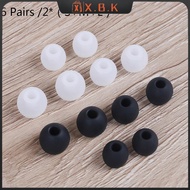 X.B.K 6 Pairs/2*(S+M+L) Silicone Rubber Earplug Ear Pads Universal In-ear Earphone Headphone Replace