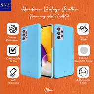 Samsung A52 Hardcase SVL Vintage Leather Case SLIM Casing Samsung Galaxy A52 Kulit Soft Microfiber