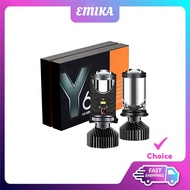 Emika Choice Y6D Car LED Car Headlight H4 Y9D H7 H11 9005 MINI Dual Lens Projector Lampu Kereta