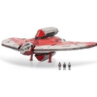 Star Wars Micro Galaxy Squadron Ahsoka Tano's T-6 Jedi Shuttle - 13-Inch Vehicle with Rotating Wings