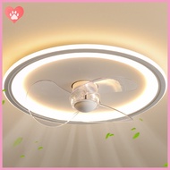 Amostlycute Modern Ceiling Fans With Lights And Remote, Flush Mount 6-Speed Reversible Low Profile Ceiling Fan Light