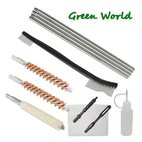 Green World .22cal/.30cal/9mm Gun Clean Brush,Gun Cleaning Kit