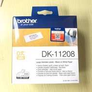 BROTHER - DK11208 大型地址標籤 38mmx90mm 已剪裁尺寸標籤 適用於 Brother QL 系列標籤機