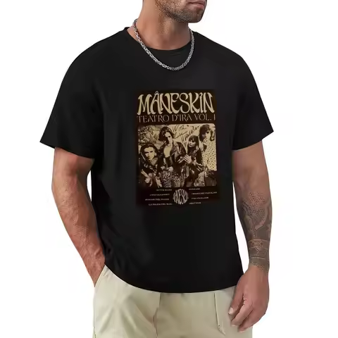 maneskin T-Shirt funny t shirts cotton T-Shirt